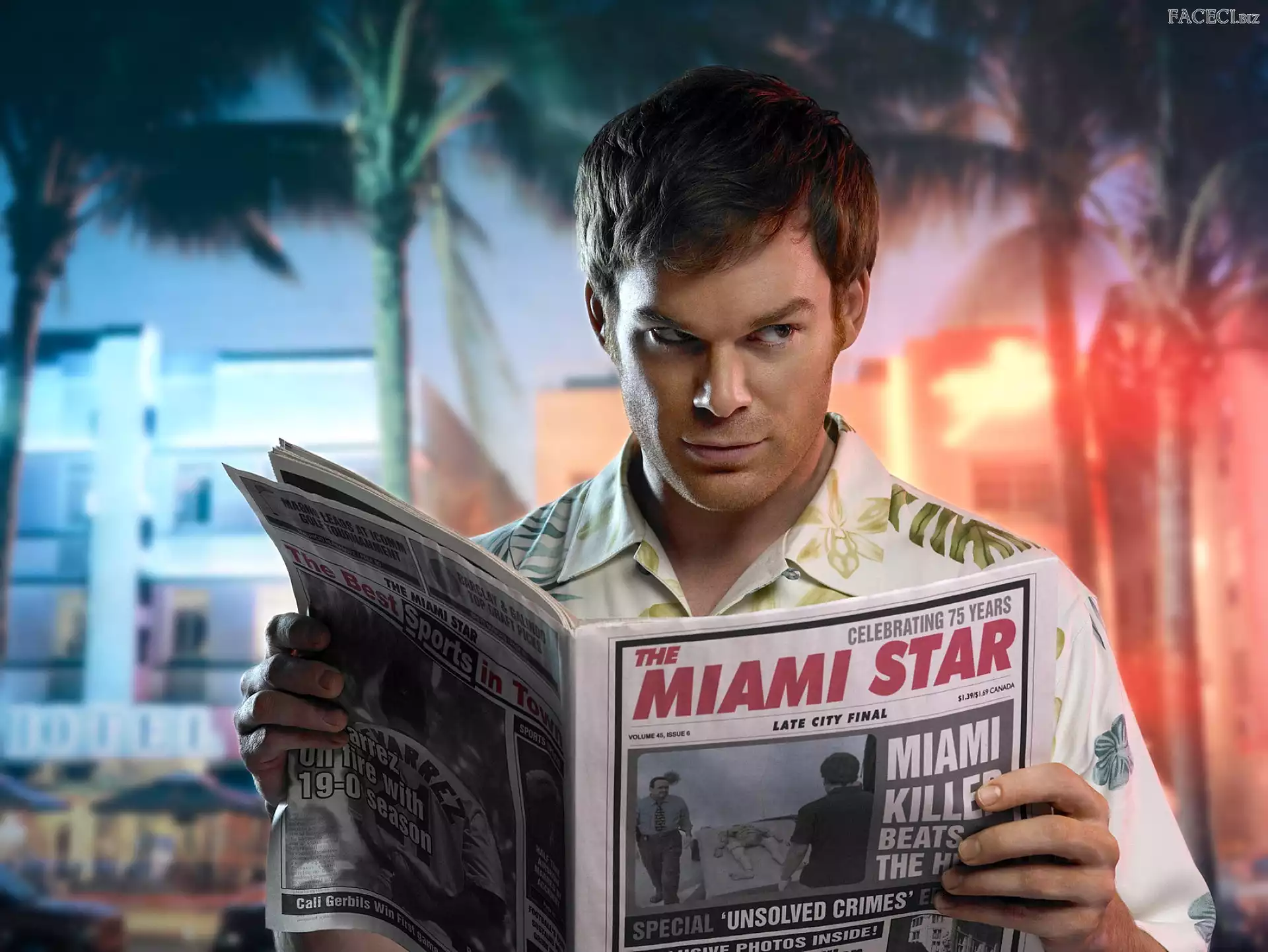 Michael C. Hall, Dexter, Gazeta