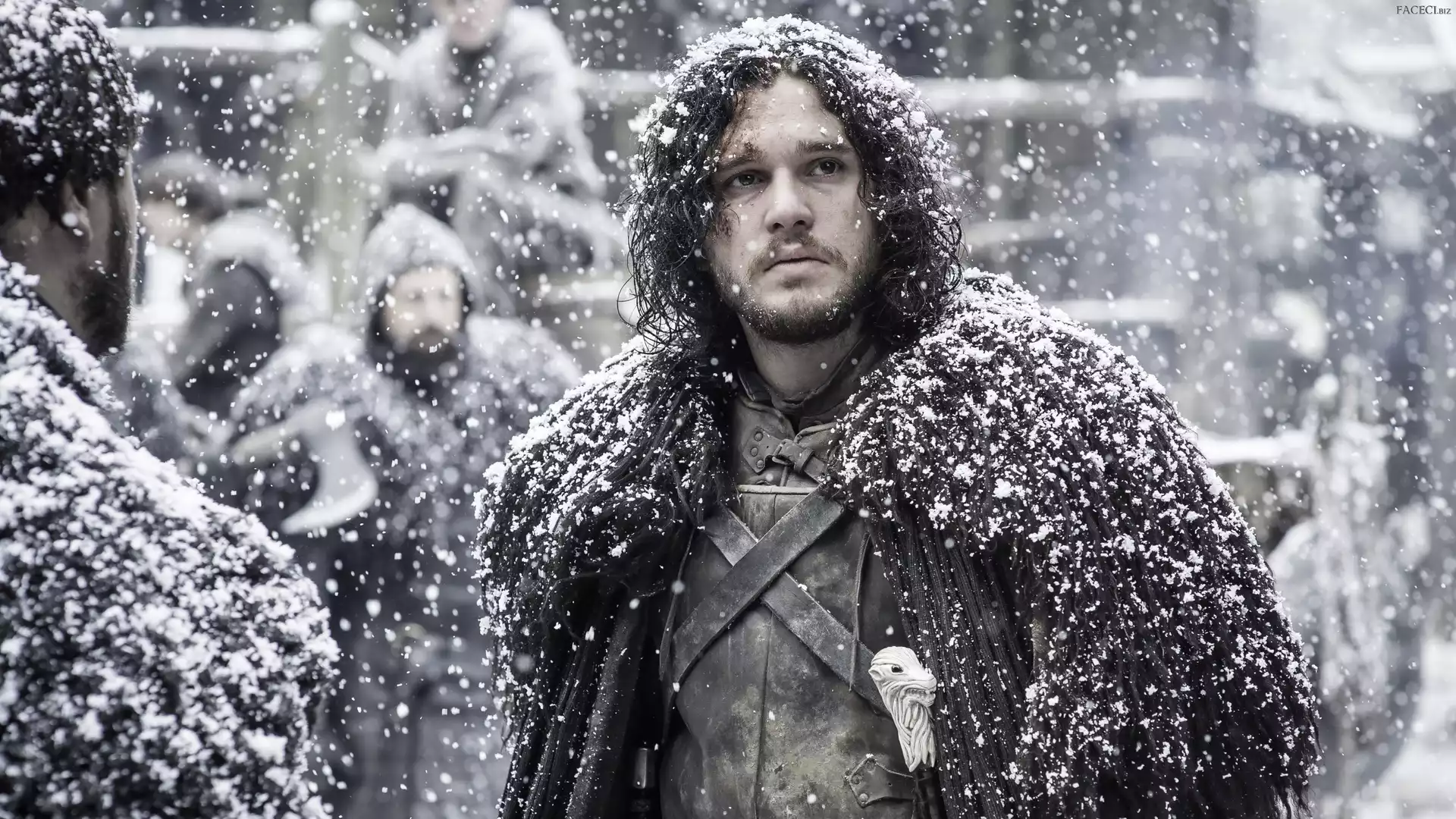 Jon Snow, Kit Harington, Gra o tron, Serial, Game of Thrones